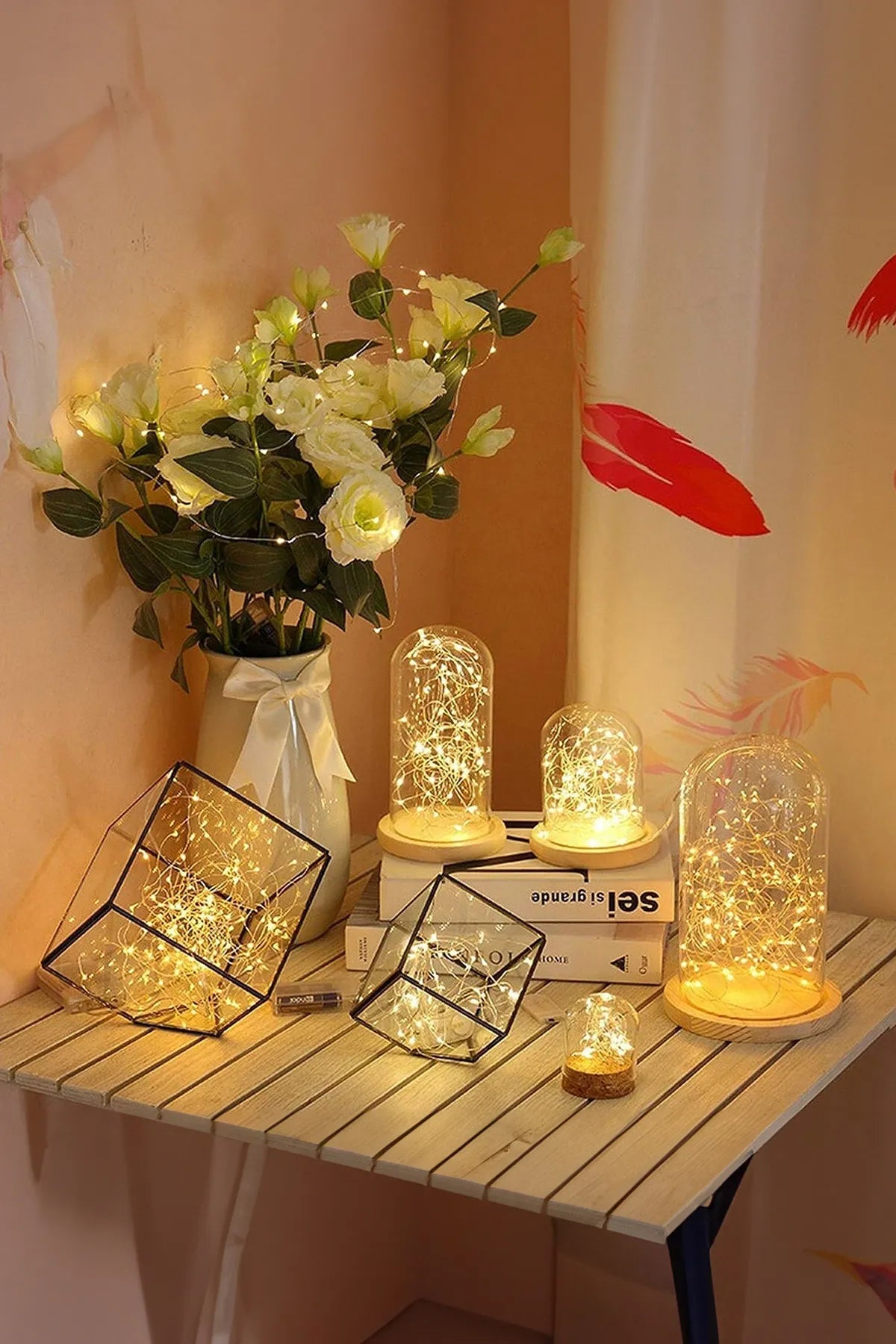 Peri Led Işık 3 Metre Gün Işığı, Kaliteli, Piller Dahil