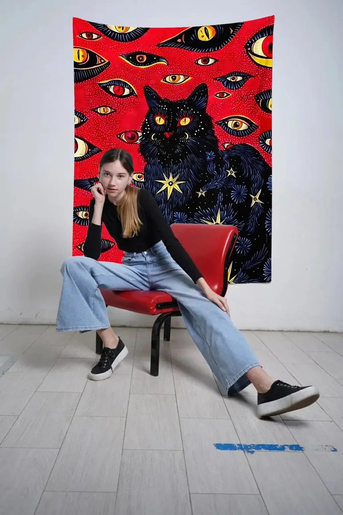 Cat Eyes Duvar Örtüsü