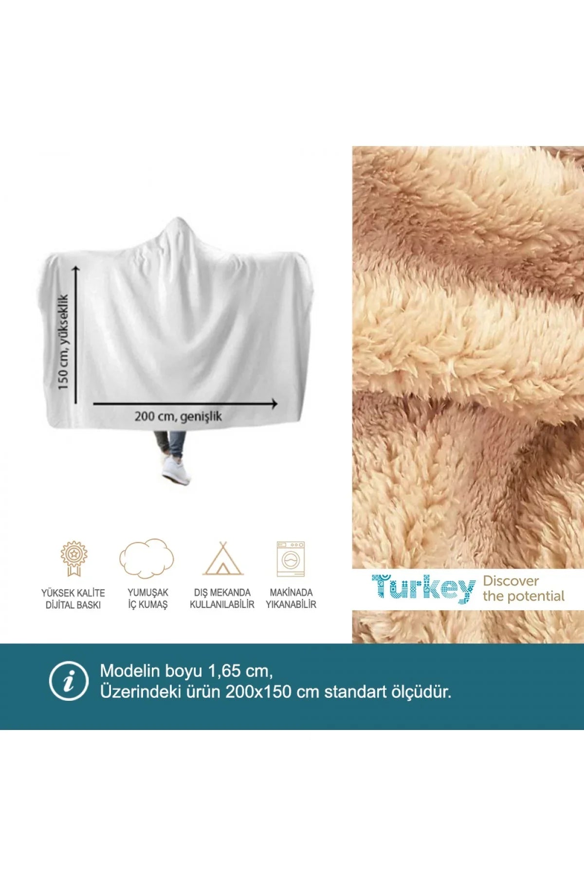 Your Style Kapşonlu Battaniye