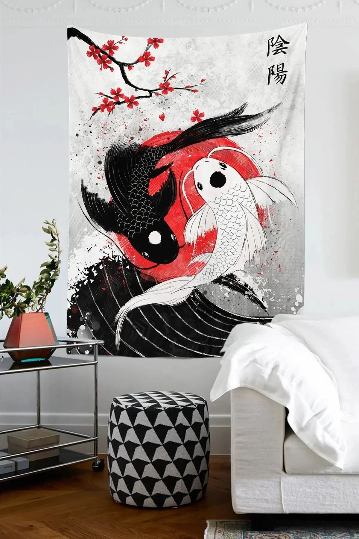 Koi Love Duvar Örtüsü