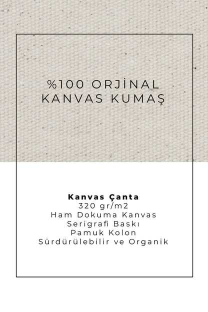 Fonksy Van Gogh Portre Kanvas Omuz Çantası