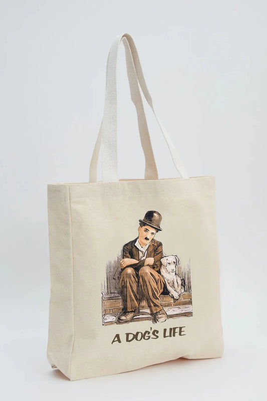 Fonksy Charlie Chaplin Kanvas Omuz Çantası