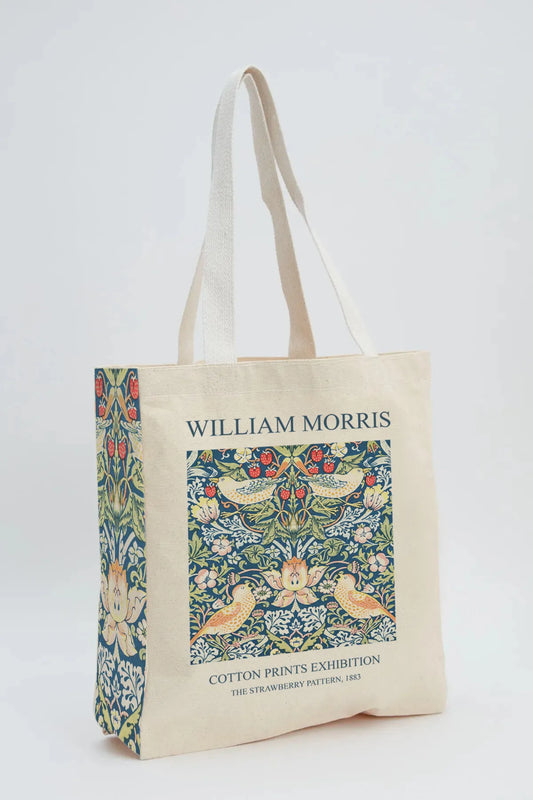 Fonksy William Morris Cotton Prints Kanvas Omuz Çantası