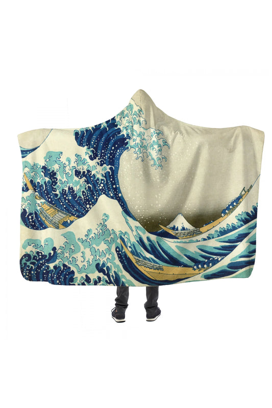 Great Wave Kapşonlu Battaniye