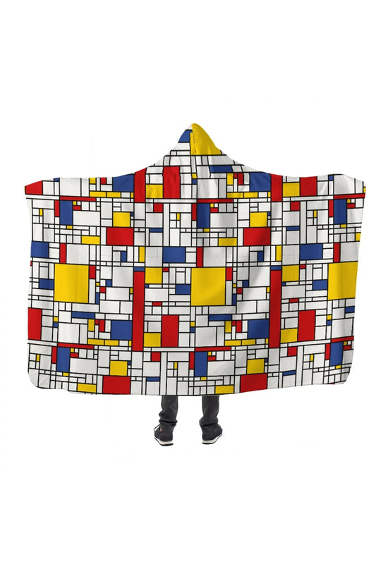 Piet Mondrian Kapşonlu Battaniye