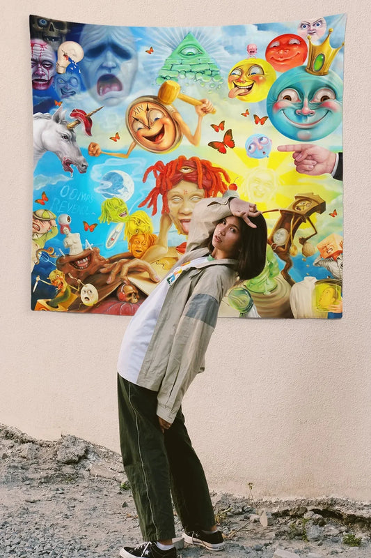 Trippy Day Duvar Örtüsü